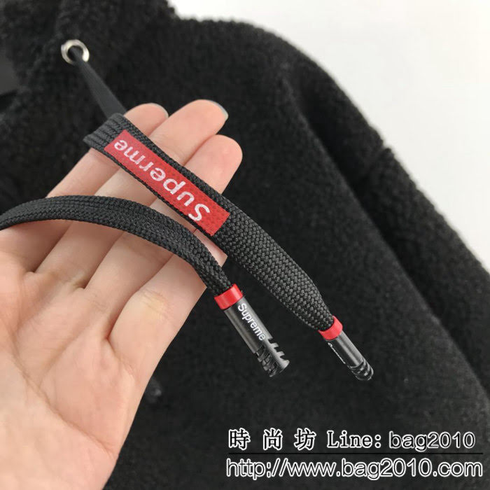 SUPREME18冬季新款 羊羔毛刺繡字母 套頭衛衣 男女同款 ydi1568